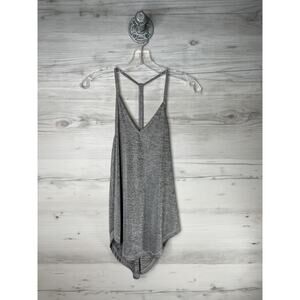 Philosophy Republic Clothing Tank Top Womens XS Gray Silver V Neck Racerback NWT